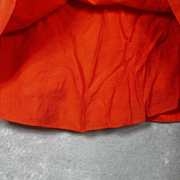 Jonathan Simkhai Dress Womens Small Orange Collared Cutout Waist Mini Dress $365 - Picture 12 of 15